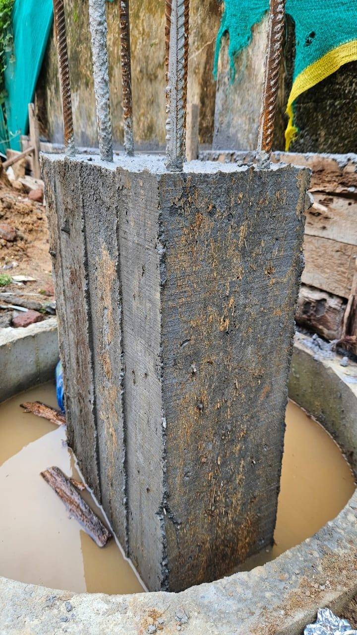 Foundation excavation and pile work