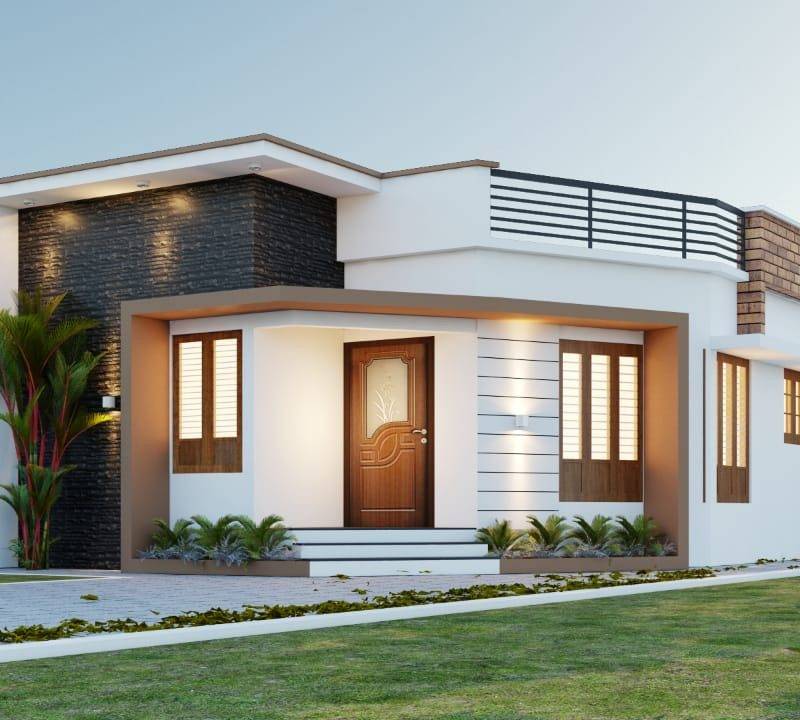 Design render of the single-storey home