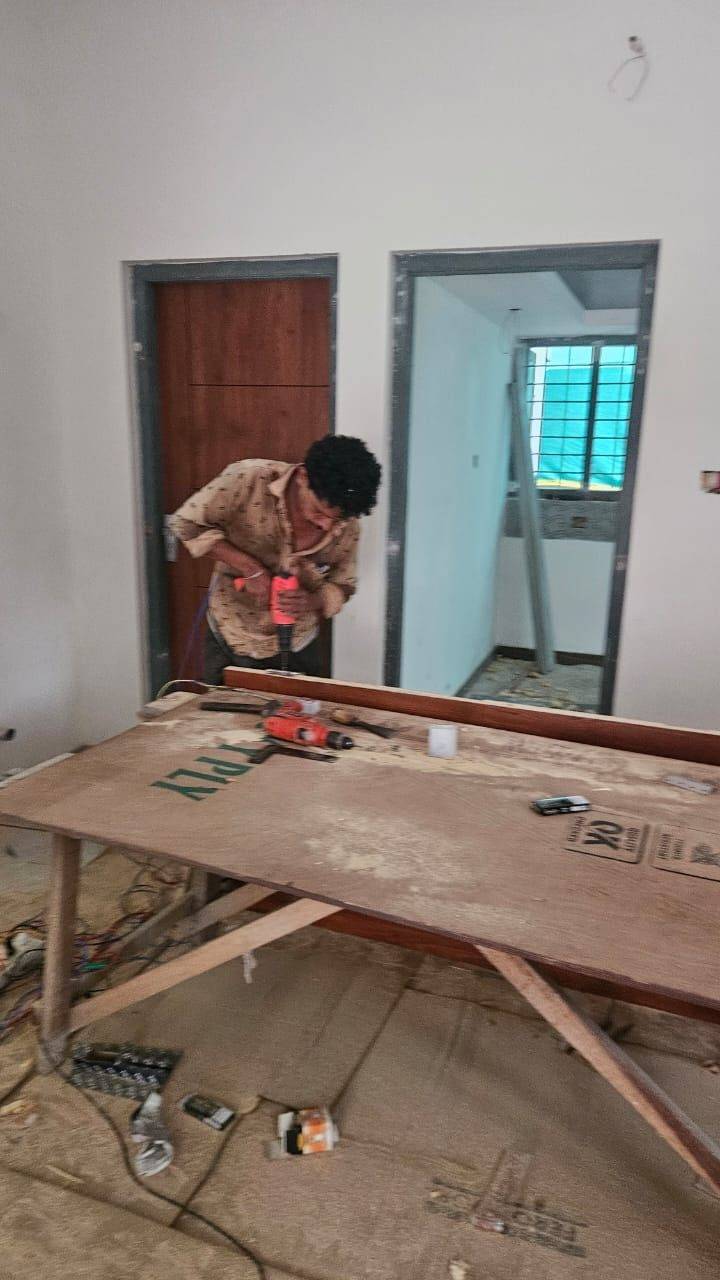 Flooring, doors and interior finishing