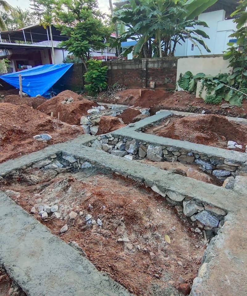 Foundation and plinth work