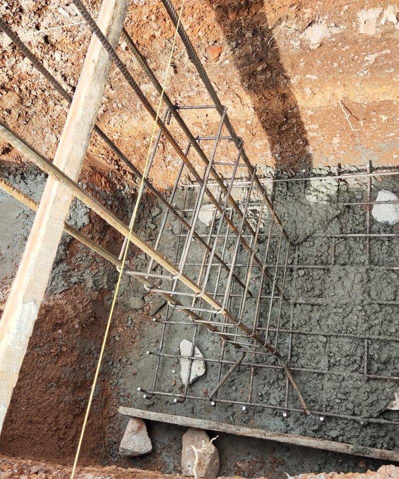 Foundation and plinth work