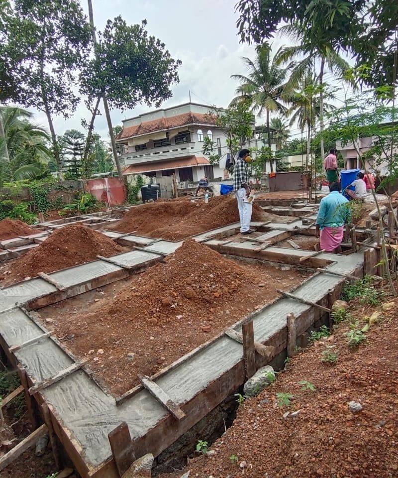 Foundation and plinth work