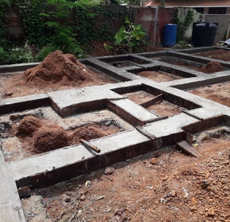 Foundation and plinth work