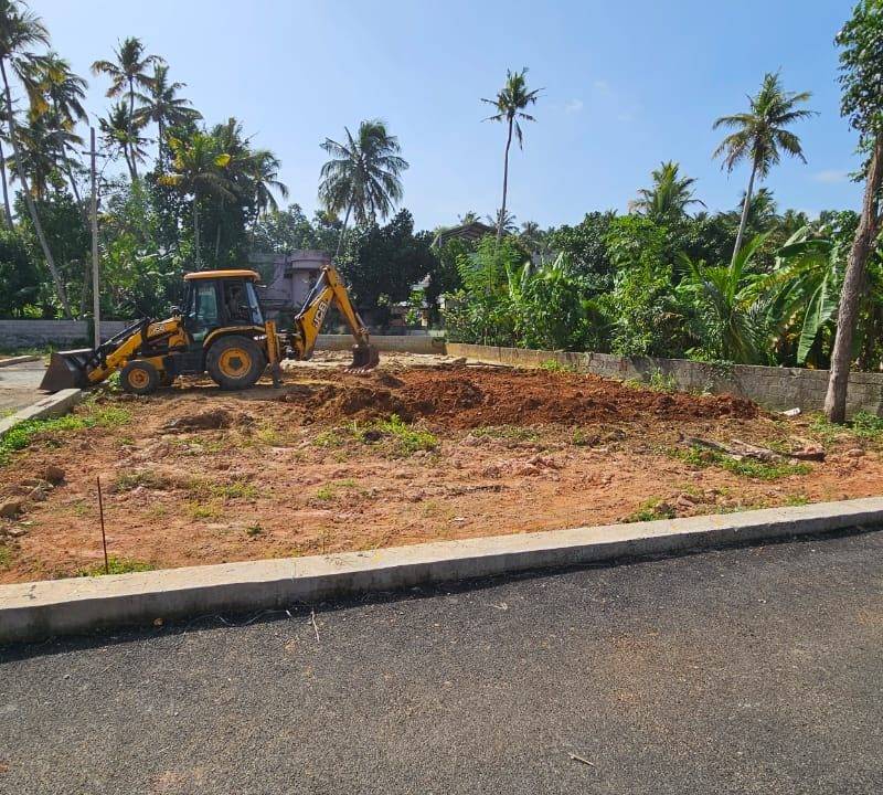 Site preparation and column footings