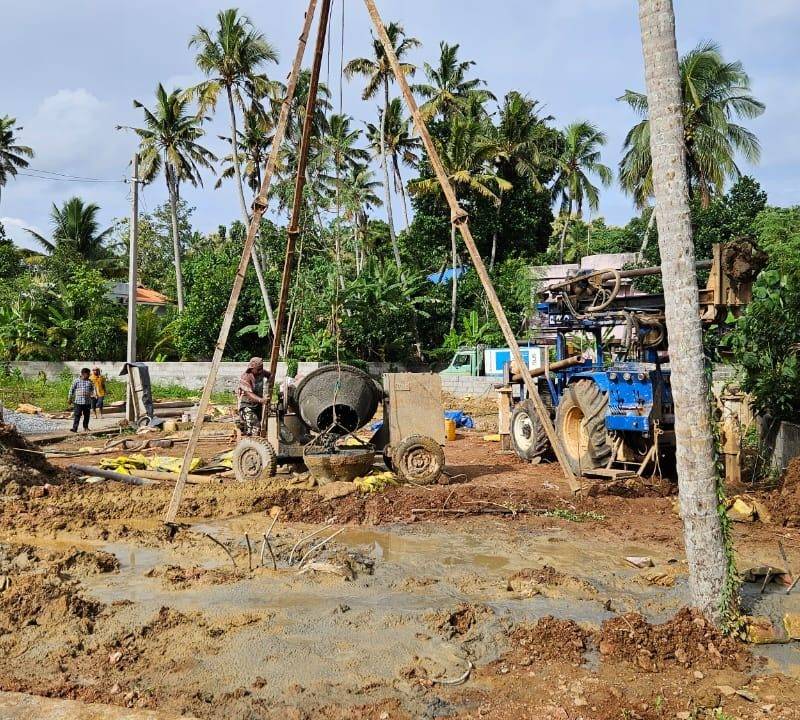 Site preparation and column footings