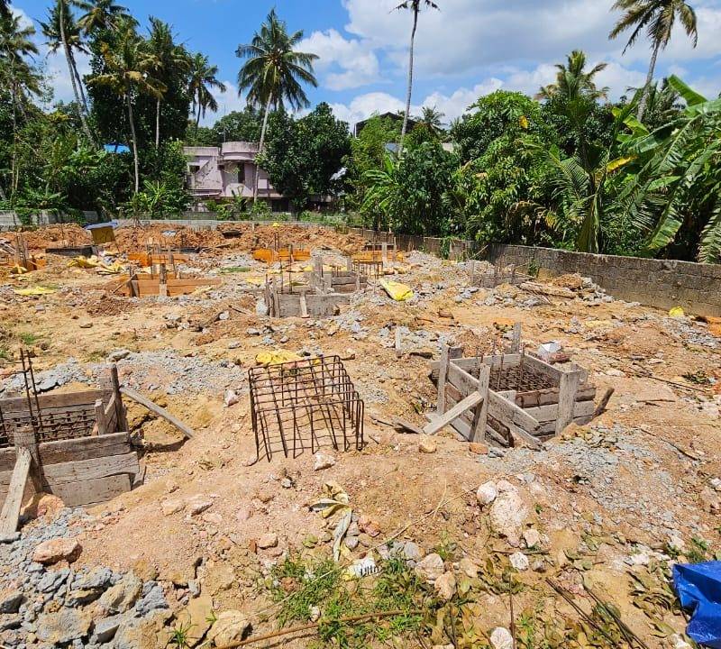 Site preparation and column footings