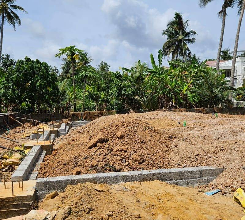 Site preparation and column footings