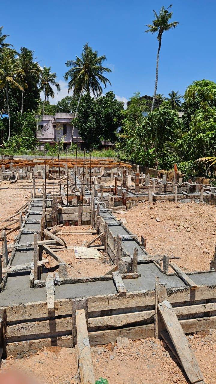 Site preparation and column footings