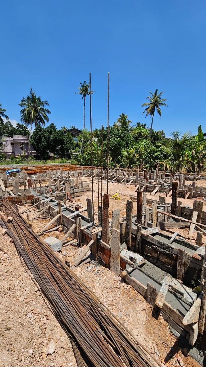 Site preparation and column footings