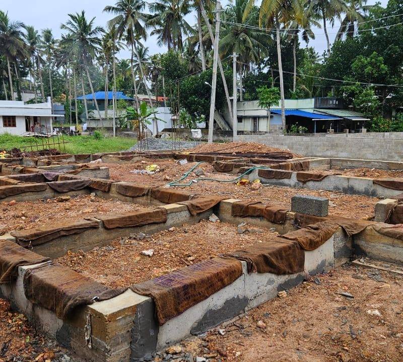 Site preparation and column footings