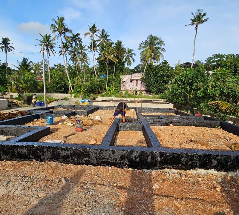 Site preparation and column footings