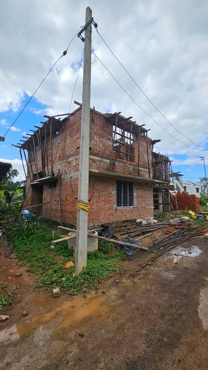 Slab work and upper floor walls