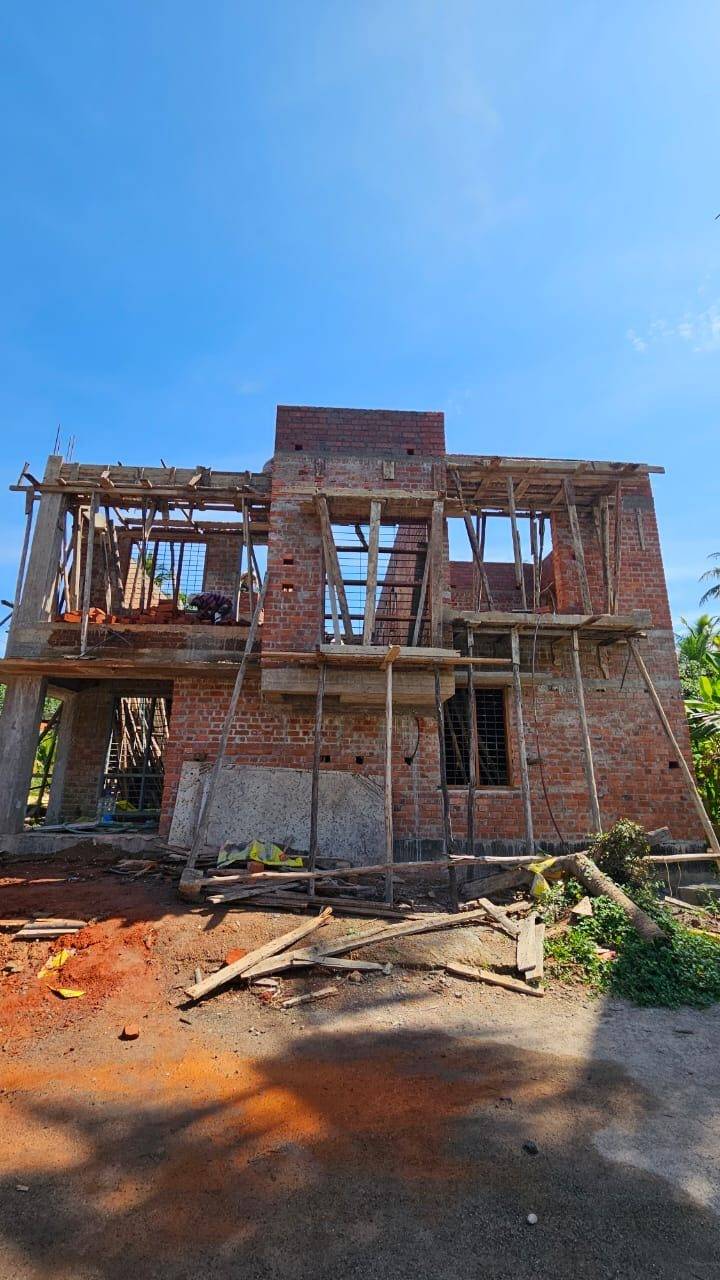 Slab work and upper floor walls