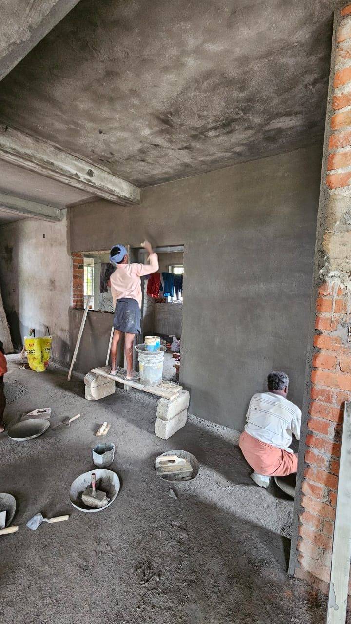 Plastering inside and out