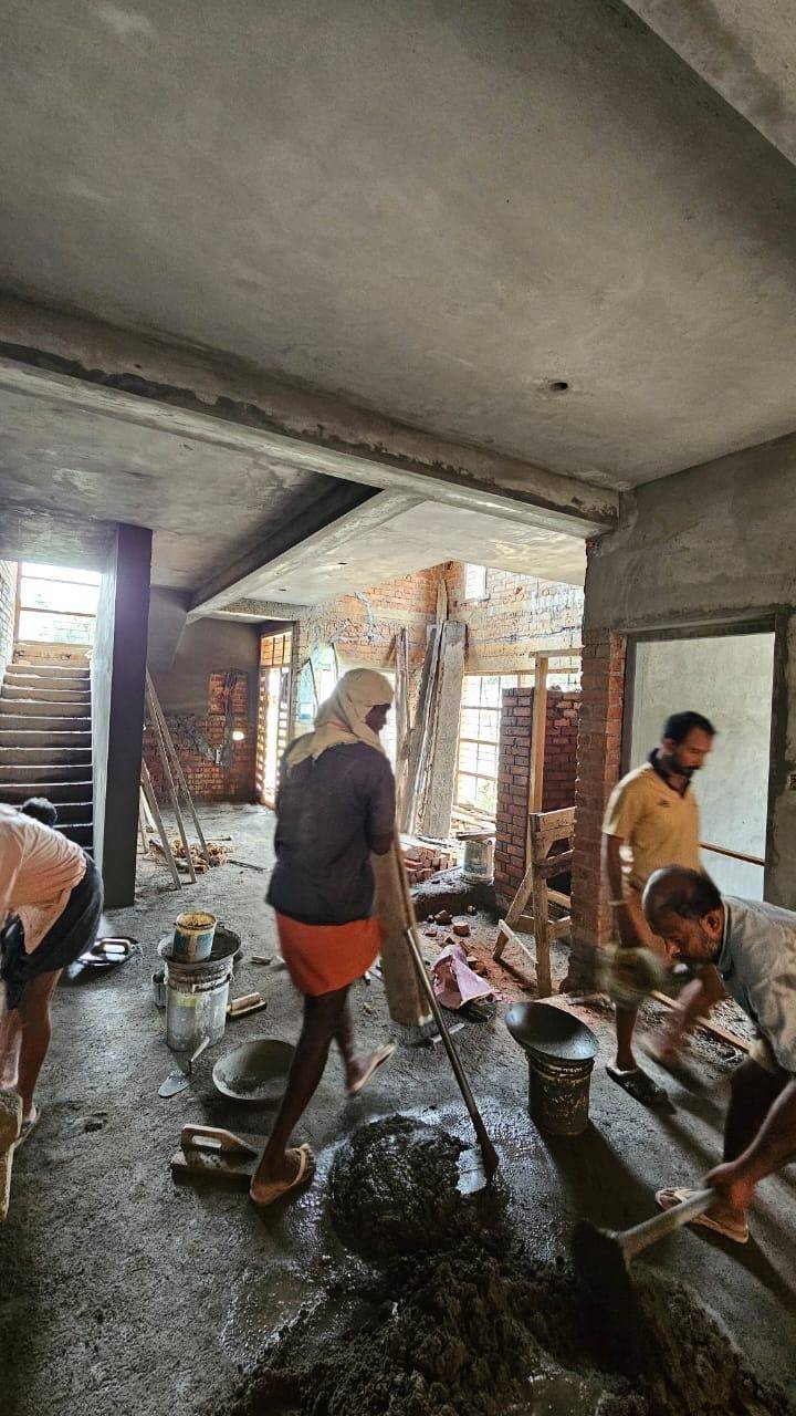 Plastering inside and out