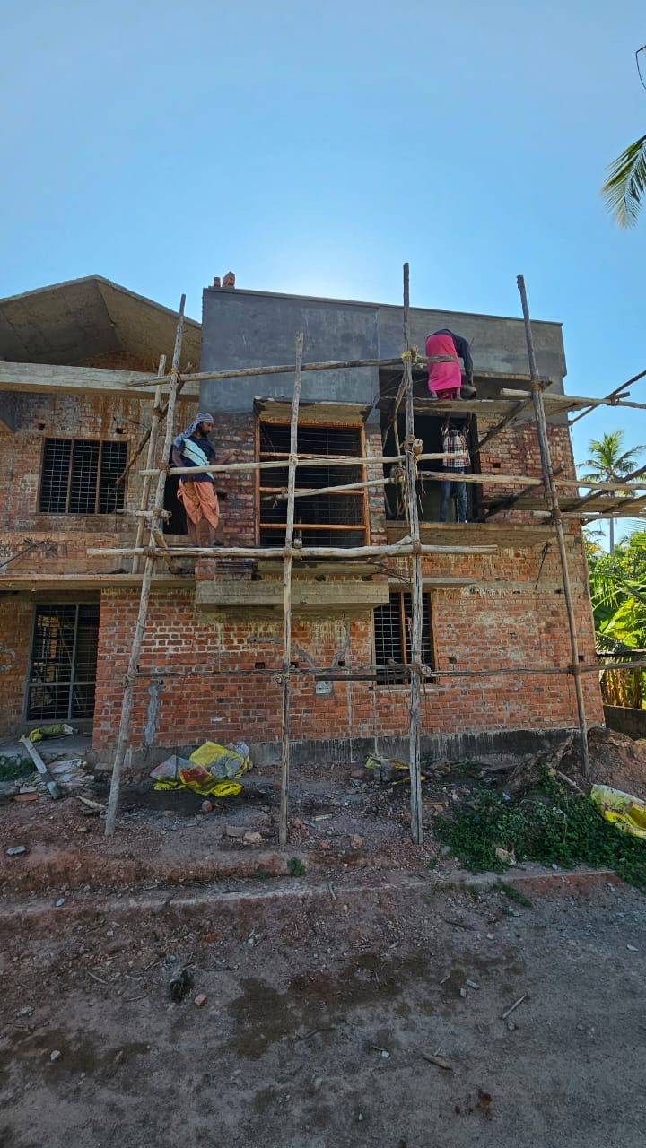 Plastering inside and out