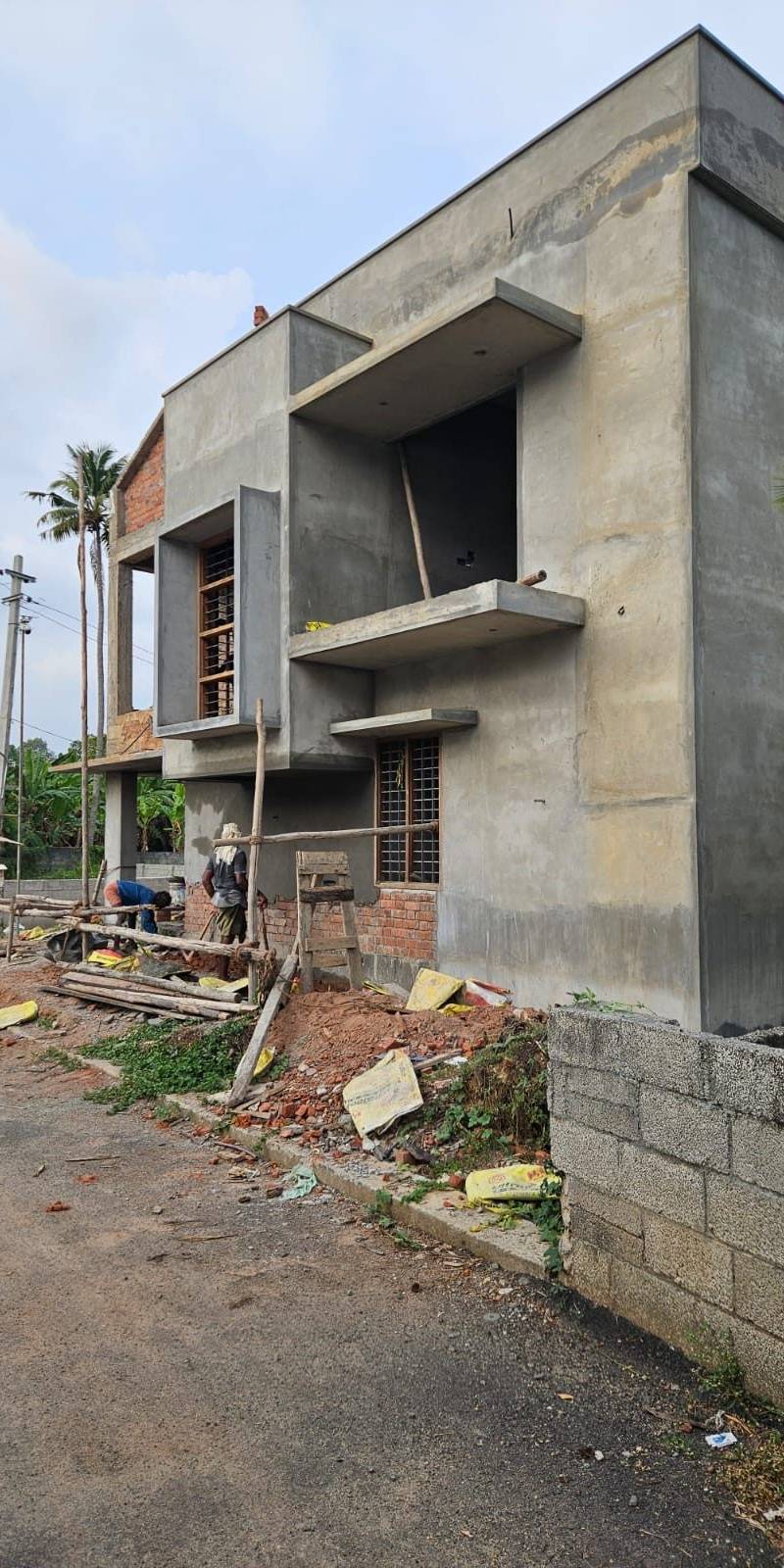 Plastering inside and out