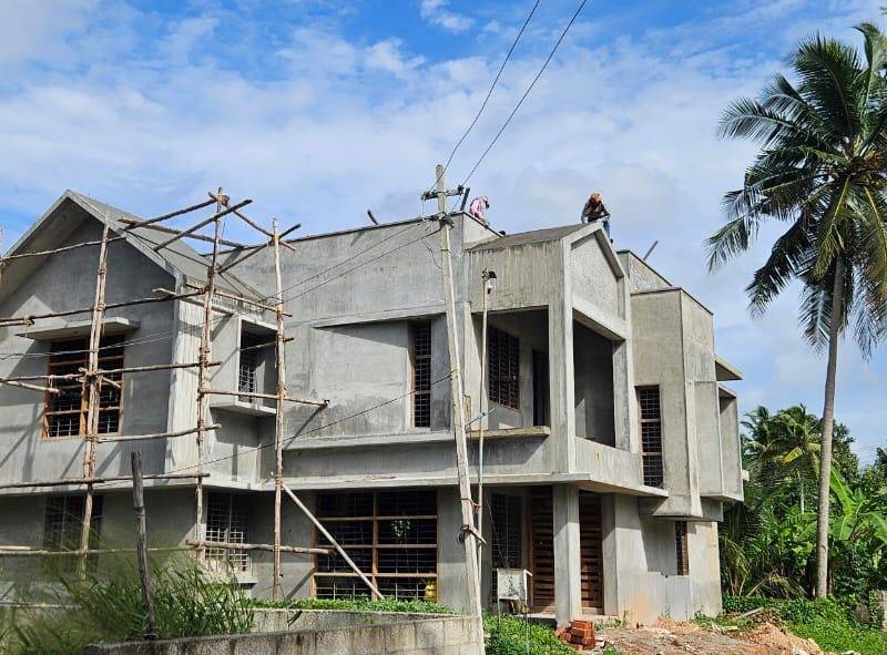 Plastering inside and out