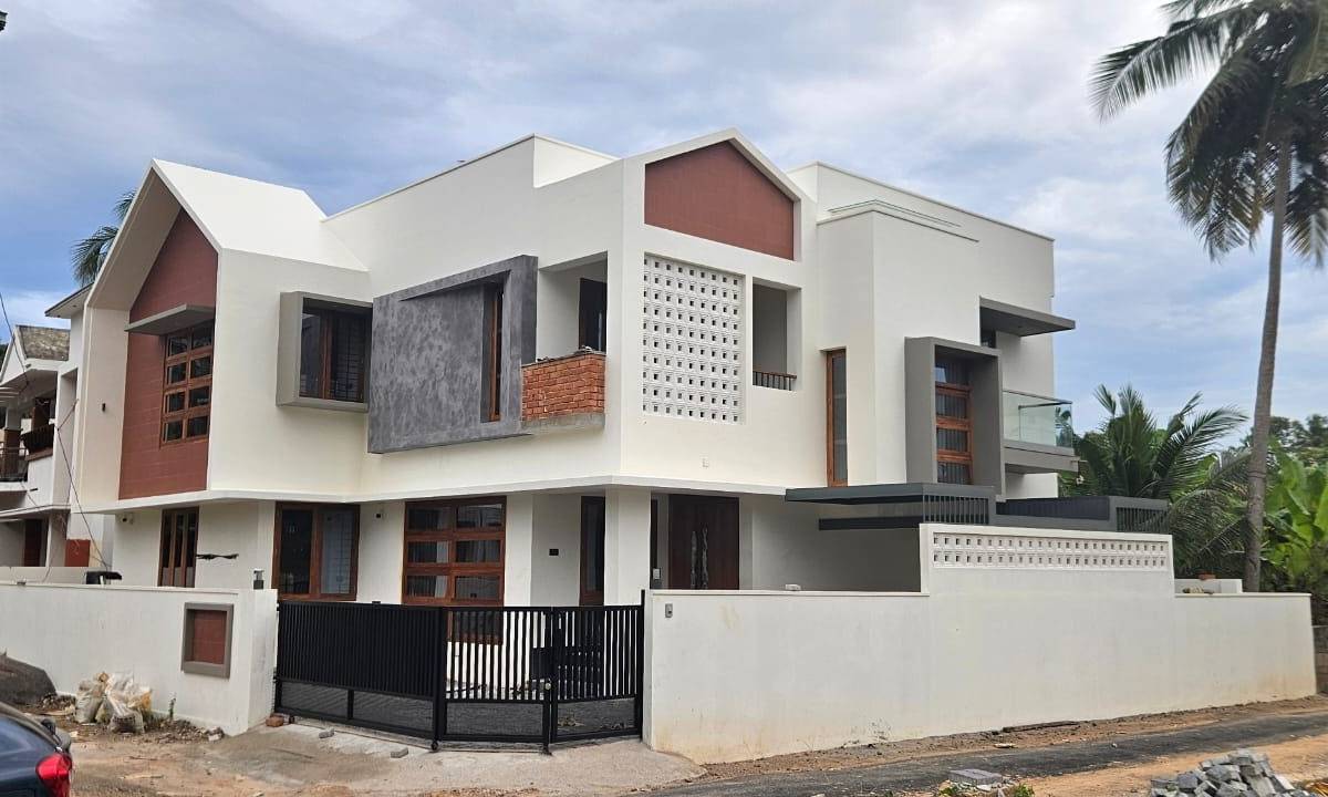 Completed contemporary two-storey home