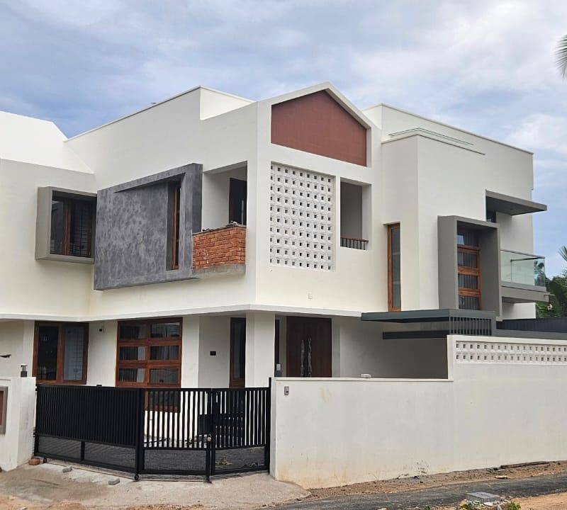 Completed contemporary home