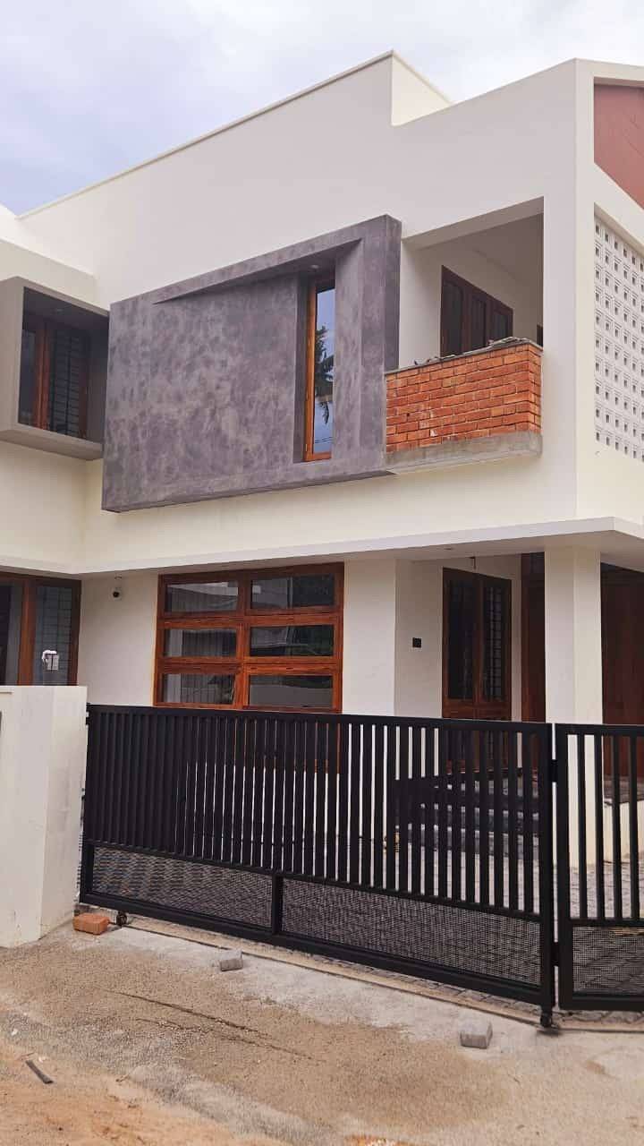 Completed contemporary two-storey home exterior